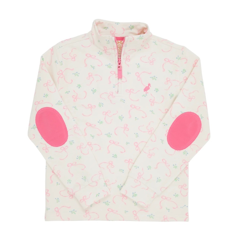 TBBC Canter Collar Half-Zip Girls Size 12 in Rambling Ribbons